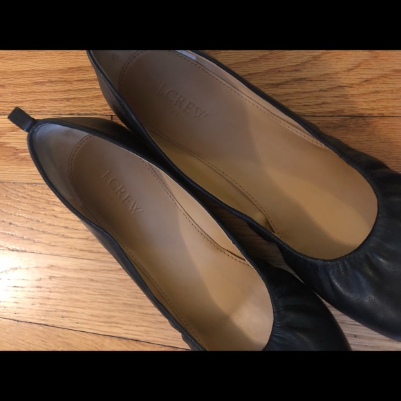 J. Crew Black Leather Ballet Flats - Picture 3 of 5